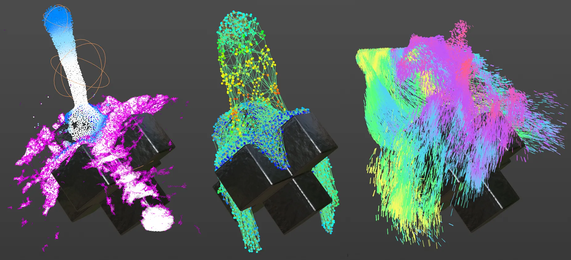 Three NeXus simulation styles