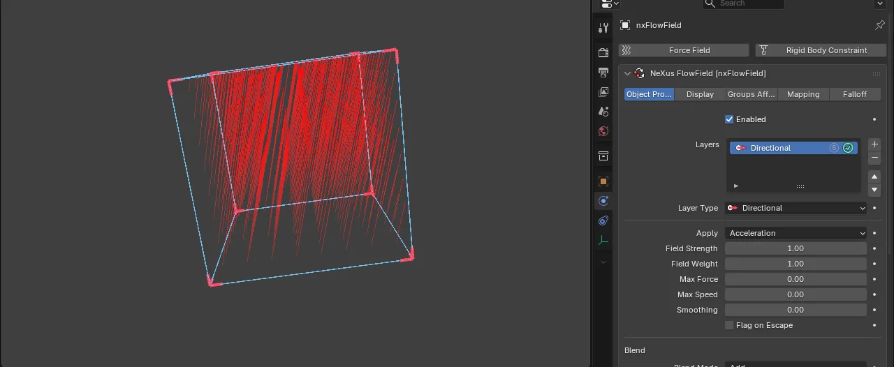 The Directional field, streamline preview