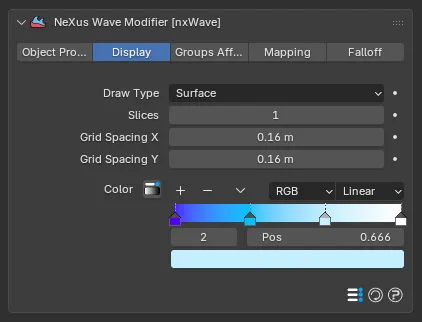 The nxWave Display panel
